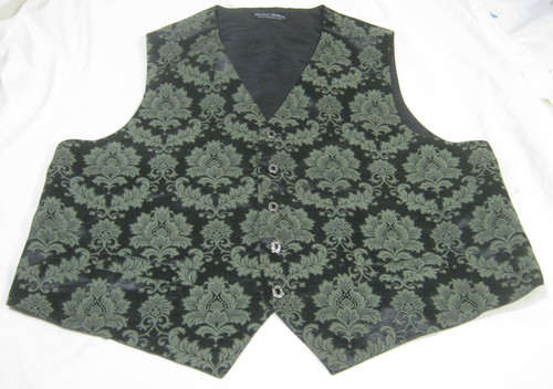 Obsidian gothic brocade - obsidian,