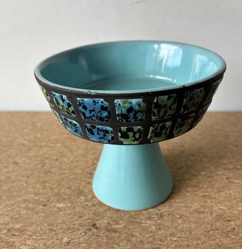 Bitossi pedestal bowl blue - bitossi,