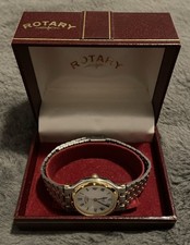 Rotary Mens Vintage Silver