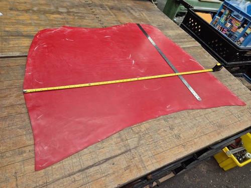 Red bridle veg tan hide - bridle,