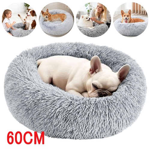 Round dog bed donut pet - dog,