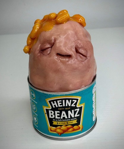 Baked bean tin - creature, –