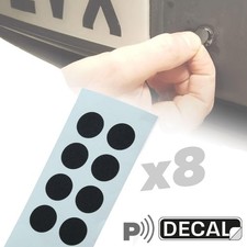 8x PDC Covers Black stickers