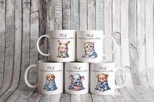 Tea - Hug In A Mug - Cute 11oz White Ceramic Novelty Mug - Choose Your Design