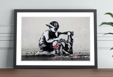 BANKSY SLAVE LABOUR FRAMED ART