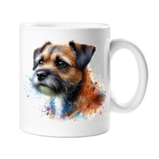 BORDER TERRIER DOG WATERCOLOUR