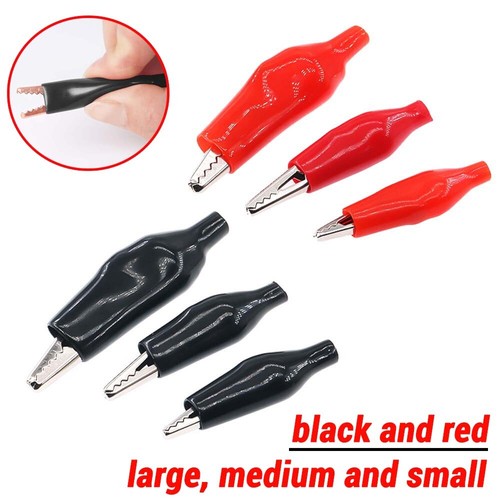 Insulated crocodile clips - insulated, 5a