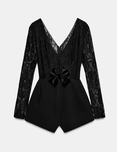 Zara lace combination jumpsuit - zara,