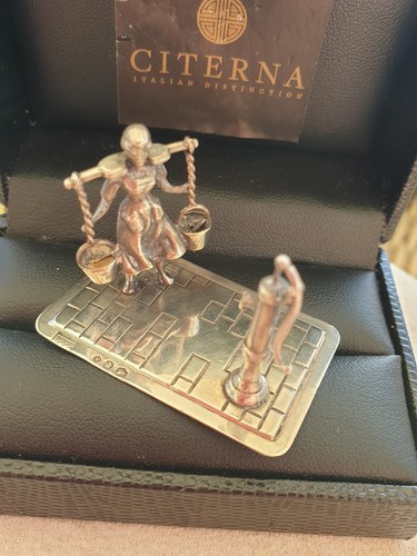 Dutch silver miniature scene - miniature,