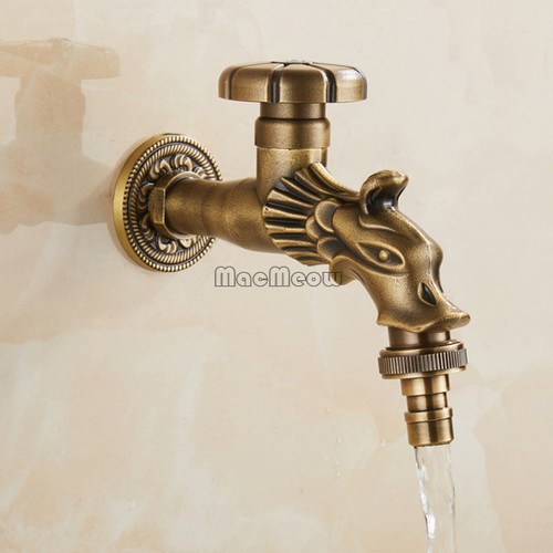 Solid brass dragon - head, tap