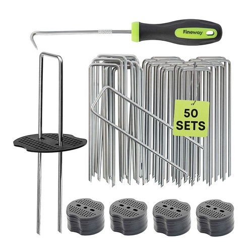 Fineway weed membrane pegs - 50,
