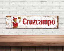 Cruzcampo Metal Sign, man
