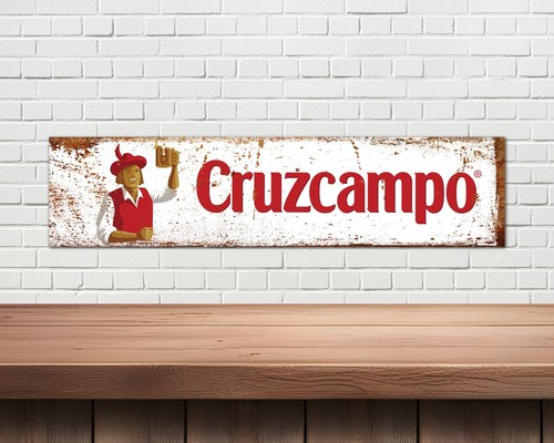 Cruzcampo metal sign man - sign,,
