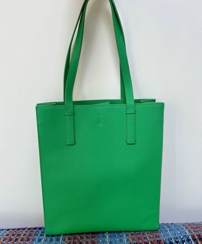 Hobbs green structured leather - green,