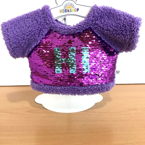 Build bear purple fluffy - a,