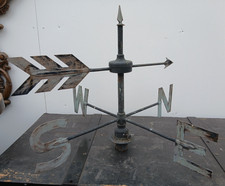 Antique Steel and Brass Roof Top Weather Fane