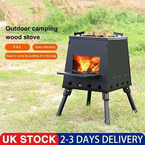 Portable camping stove - stove, wood
