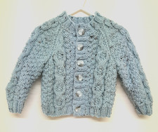 New hand-knitted cardigan