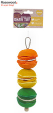 ROSEWOOD BOREDOM BREAKER MACARON-A-BOB SMALL ANIMAL GNAW CHEW TOY RABBIT GUINEA