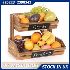 2-Tier Wooden Vegetables &