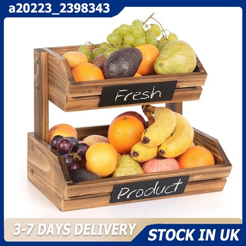 Tier wooden vegetables - 2-tier, &