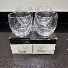 Whisky Spirit Short Tumblers 4 boxed Royal Worcester Grand Chateau Kwarx Crystal