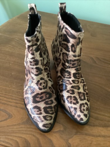 Ankle boots animal print moda - ankle,