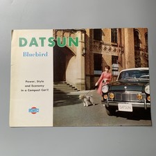 Datsun Bluebird 1960 Original UK Sales Brochure – 4 Pages, English Text