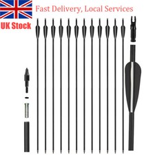12Pc 30" Archery Carbon Arrows