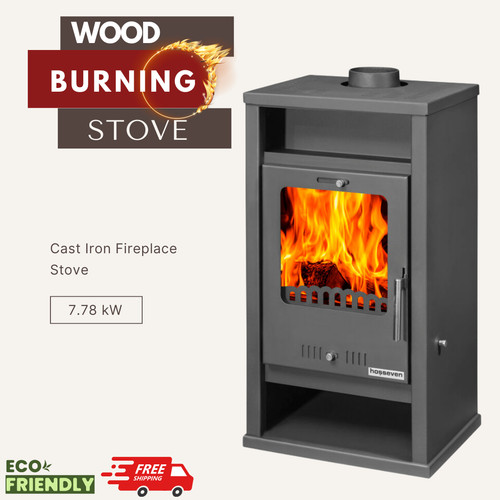 Cast iron wood - cast, burning