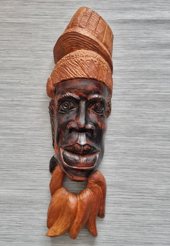 African wooden mask - african,