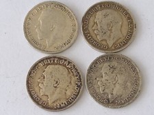 4 George V Silver Great