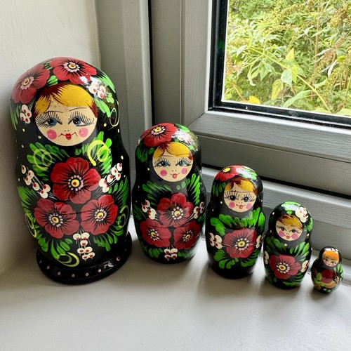 Vintage russian matryoshka - vintage,