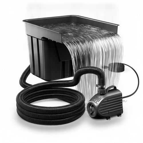 Pond waterfall filter - waterfall, kit