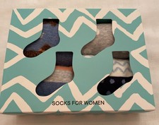 White Stuff Womens 4 Pack Doggy Socks - BNWOT - Shoe Size 3-5 (Adult)