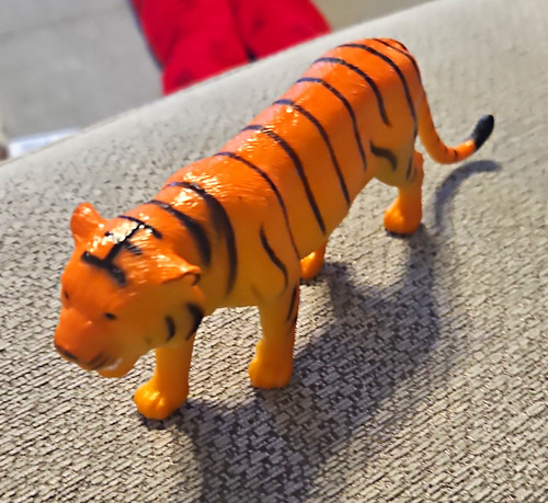 Plastic tiger ornament - tiger,