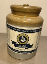 Vintage Earl Grey Tea Pottery Canister 200g, 7oz Jar