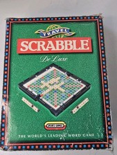 Travel Scrabble Deluxe Board Hard Case Edition   Fully Complete  - Spears Games