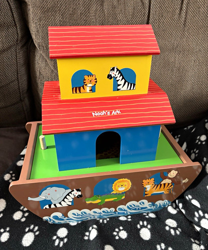Wooden noah ark - ark, playset