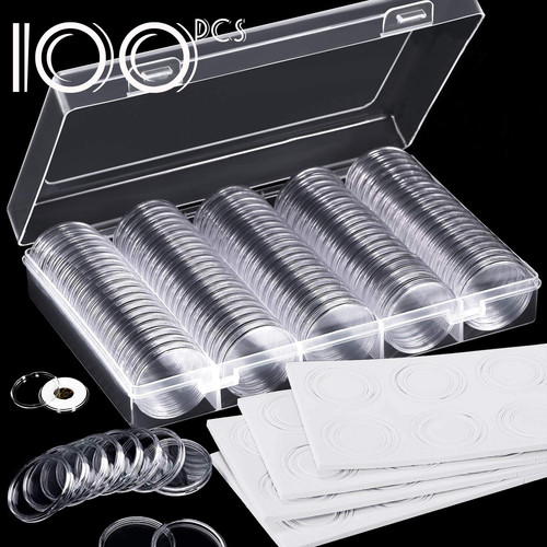 100pcs clear round 30mm direct - clear,