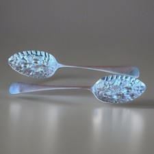 Spoons repousse style fruit - repousse,