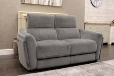 Barker & Stonehouse Naomi Platinum Grey Power Reclining/Pwr HR 2 Seat Sofa