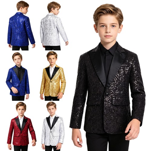 Kids boys shiny sequins - uk,