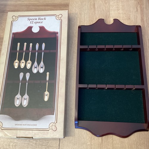 Wooden spoon wall display - wooden,