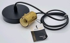 Nova Luce - Brushed Gold & Black - Ceiling Pendant - Fitting Only