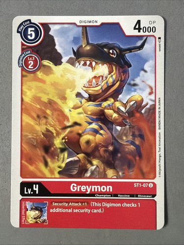 Digimon tcg greymon - tcg, st1-07