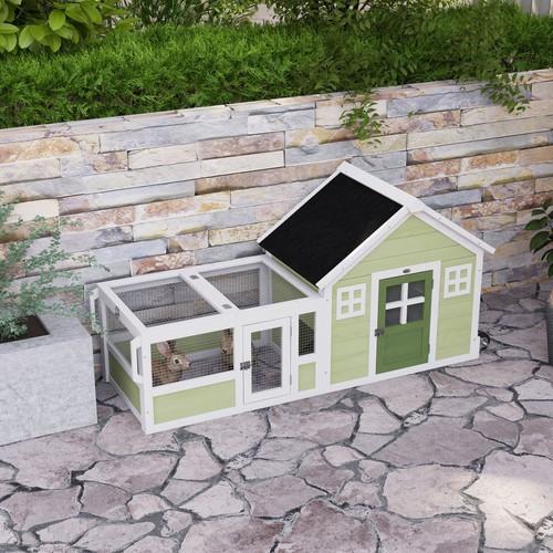 Inch rabbit hutch with - rabbit,
