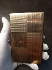 Genuine Vintage Schall Swiss Made Gold Plated Cigarette Case 1950s - 60s
