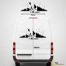 Van Mountain Vinyl Stickers