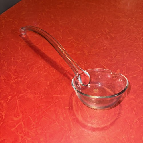 Vintage clear glass - glass, blown